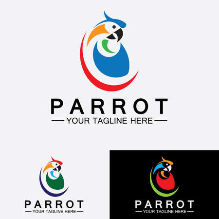 Parrot Logo Design Vector Templateのイラスト素材
