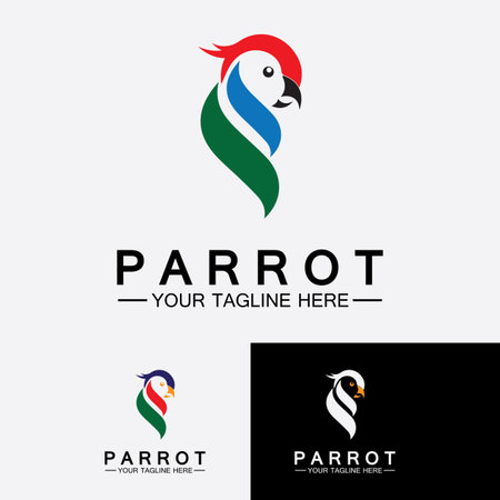 Parrot Logo Design Vector Templateのイラスト素材