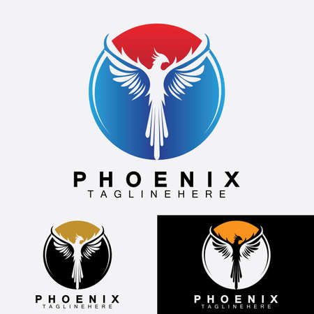 Phoenix logo Vector Illustration Design Templateのイラスト素材