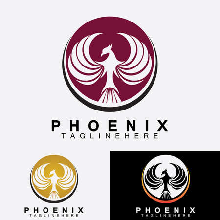 Phoenix logo Vector Illustration Design Templateのイラスト素材
