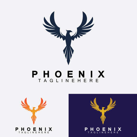 Phoenix logo Vector Illustration Design Templateのイラスト素材