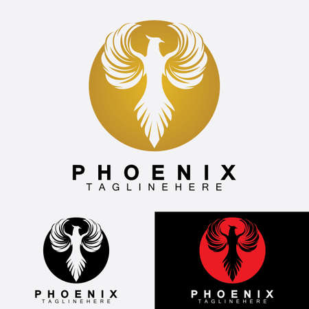 Phoenix logo Vector Illustration Design Templateのイラスト素材