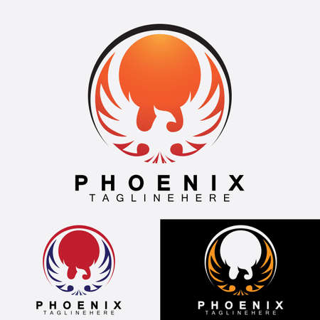 Phoenix logo Vector Illustration Design Templateのイラスト素材