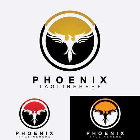 Phoenix logo Vector Illustration Design Templateのイラスト素材