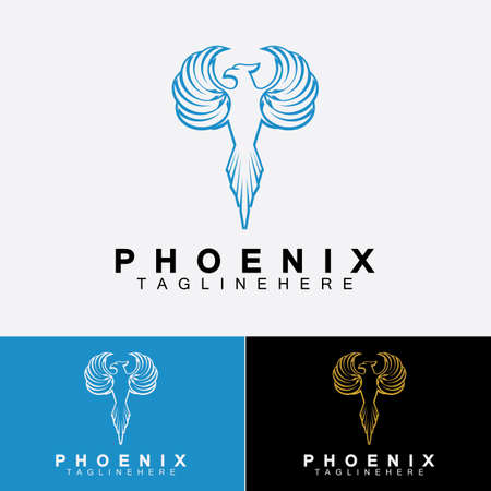 Phoenix logo Vector Illustration Design Templateのイラスト素材