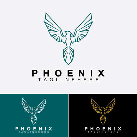 Phoenix logo Vector Illustration Design Templateのイラスト素材