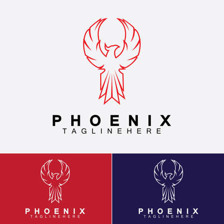 Phoenix logo Vector Illustration Design Templateのイラスト素材