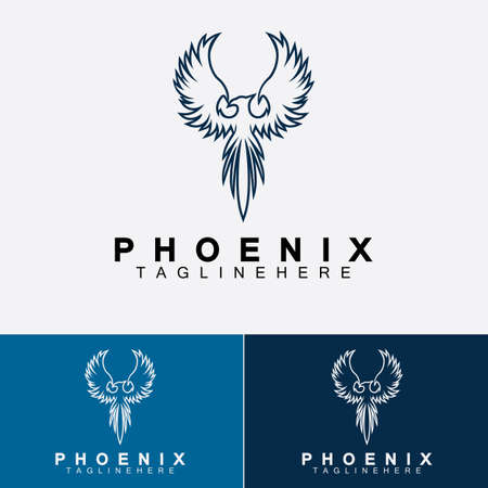 Phoenix logo Vector Illustration Design Templateのイラスト素材