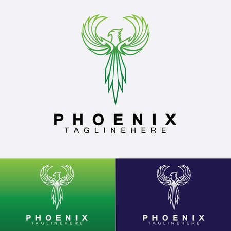 Phoenix logo Vector Illustration Design Templateのイラスト素材