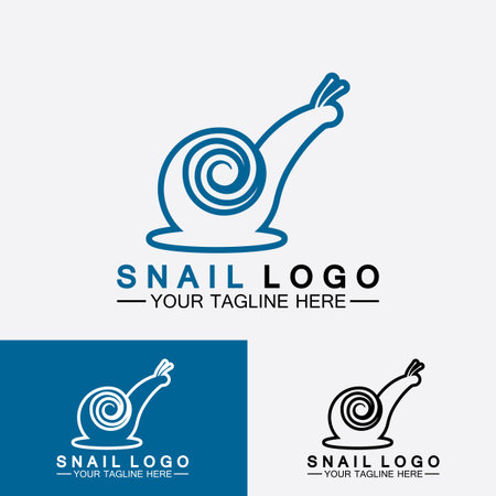 Snail Logo creative modern design inspiration vectorのイラスト素材