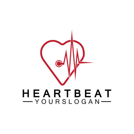 art design health medical heartbeat pulseのイラスト素材