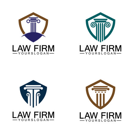 Law Firm Pillar Logo Template-Vectorのイラスト素材
