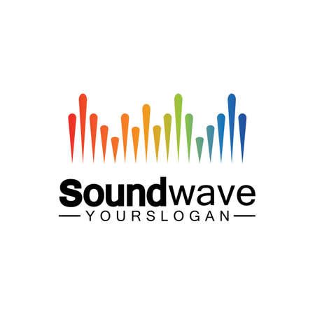 Sound wave symbol vectorのイラスト素材
