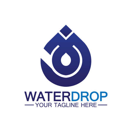 Water drop Logo Template vector illustration designのイラスト素材