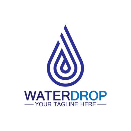 Water drop Logo Template vector illustration designのイラスト素材