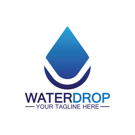 Water drop Logo Template vector illustration designのイラスト素材