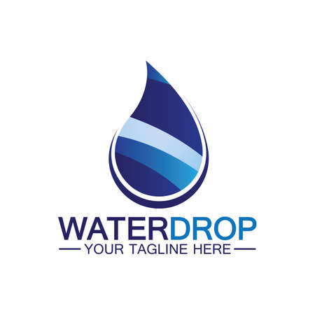Water drop Logo Template vector illustration designのイラスト素材