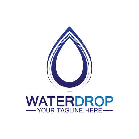 Water drop Logo Template vector illustration designのイラスト素材