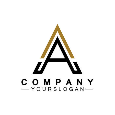 Letter A  Monogram Logo Design, Brand Identity Logos Designs Vector Illustration Templateのイラスト素材