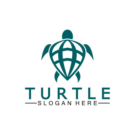 Turtle icon, Sea turtle vector illustration, Logo for buttons, websites, mobile apps and other design needsのイラスト素材