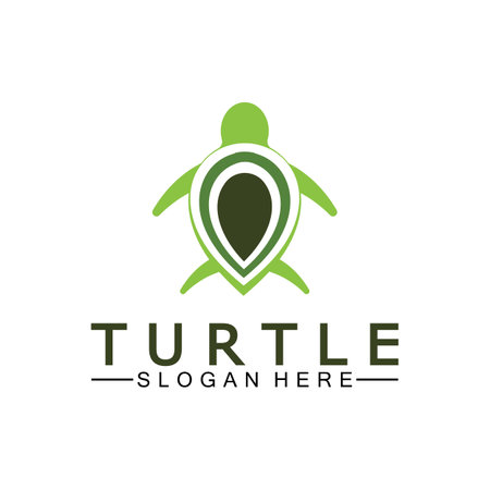 Turtle icon, Sea turtle vector illustration, Logo for buttons, websites, mobile apps and other design needsのイラスト素材