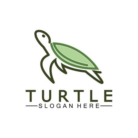 Turtle icon, Sea turtle vector illustration, Logo for buttons, websites, mobile apps and other design needsのイラスト素材