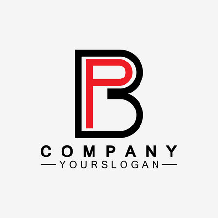PB letter logo. Creative and Minimalist Letter BP PB Logo Designのイラスト素材