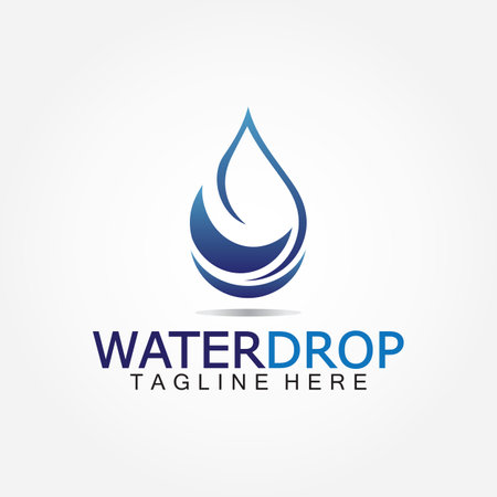 Water Drop Logo Vector Design Templateのイラスト素材