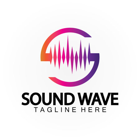 Letter S Sound Music Audio Voice Equalizer Volume Waveform Frequency Colorful Vector Logo Designのイラスト素材