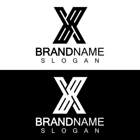Letter X vector Logo Template Illustration Design.のイラスト素材