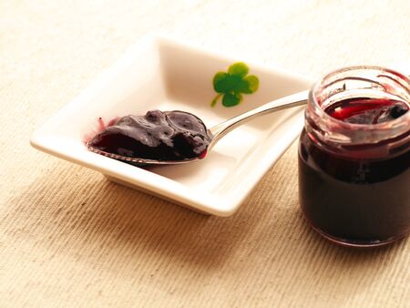 Blueberry jamの写真素材