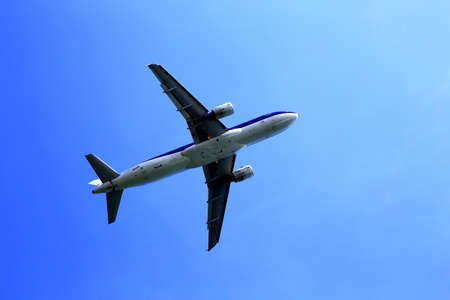 The plane take offの写真素材