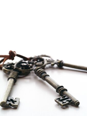 Antique keys stickの写真素材
