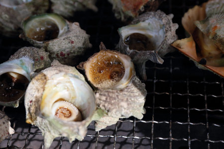 Baked clamの写真素材