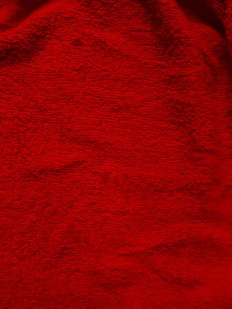 red fabric cloth background textureの写真素材