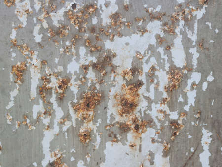 Metal texture with scratches, cracks and rustの写真素材