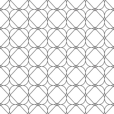 Seamless pattern geometric.Black and white background.Design for backgroundのイラスト素材