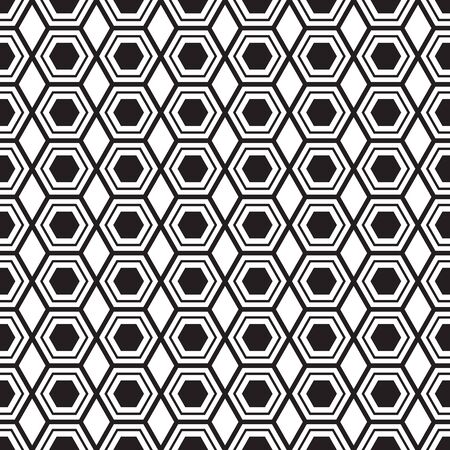 Seamless pattern geometric.Black and white background.Design for backgroundのイラスト素材