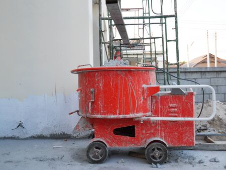 concrete mixerの写真素材