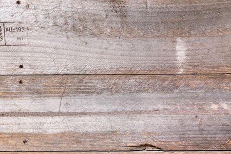Big Brown wood plank wall texture backgroundの写真素材