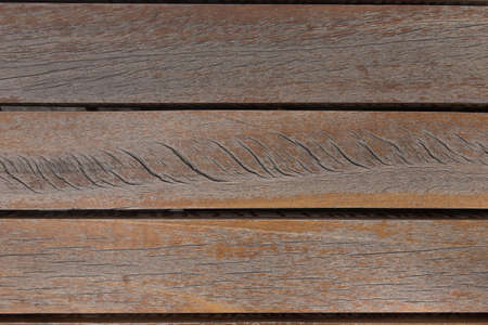 Big Brown wood plank wall texture backgroundの写真素材