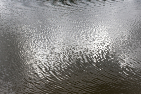 water surface in sunlightの写真素材