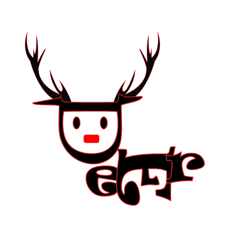 deer character  to deer logoのイラスト素材