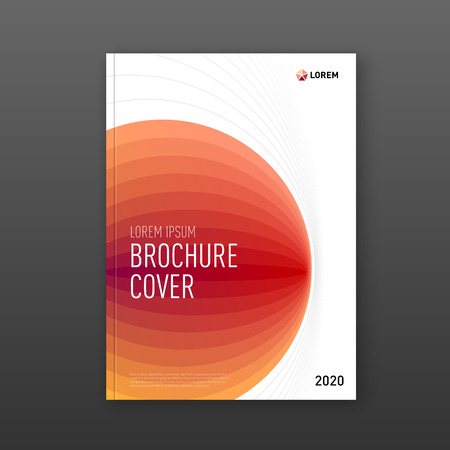 Annual report cover design template for business. Good for annual report, magazine cover, poster, company profile coverのイラスト素材