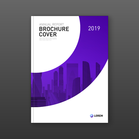 Business brochure cover design layout. Good for real estate catalog, annual report, poster, flyer, company profile coverのイラスト素材
