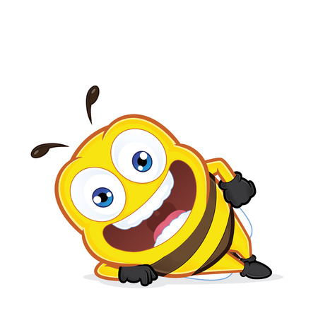 Bee lying downのイラスト素材