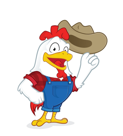 Chicken farmerのイラスト素材