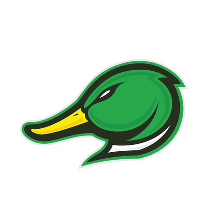 Duck head mascotのイラスト素材