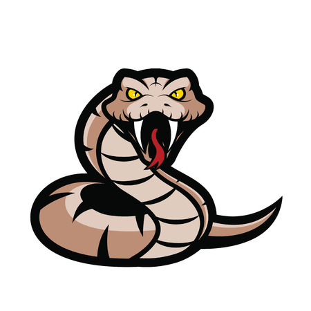 Viper snake mascotのイラスト素材