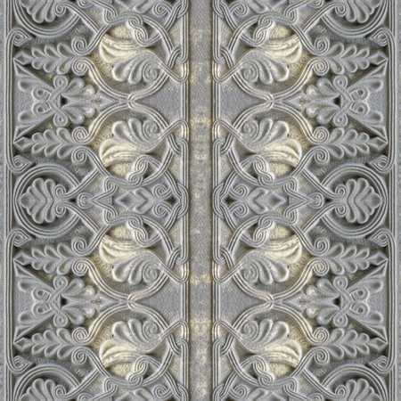 Abstract seamless pattern for designers with asian arabic (Indian, Hindi) ligature on concrete blocksの写真素材